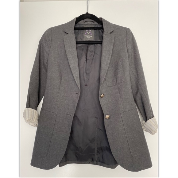 Talula dark grey blazer size 0 - Picture 3 of 7